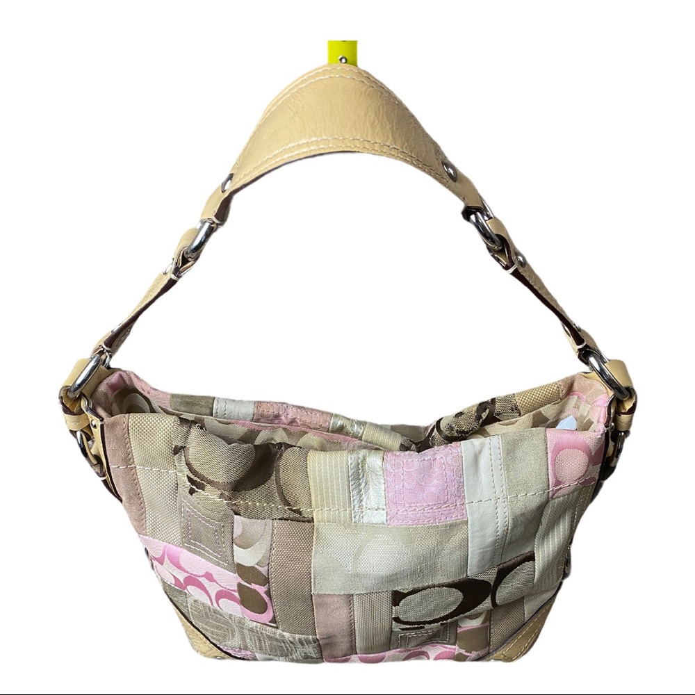 COACH Patchwork Signature Canvas & Leather Tote